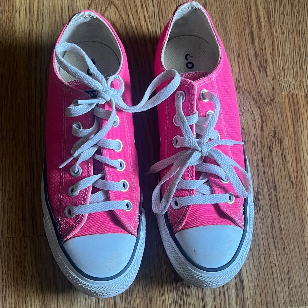 Converse Hot Pink Canvas Shoes